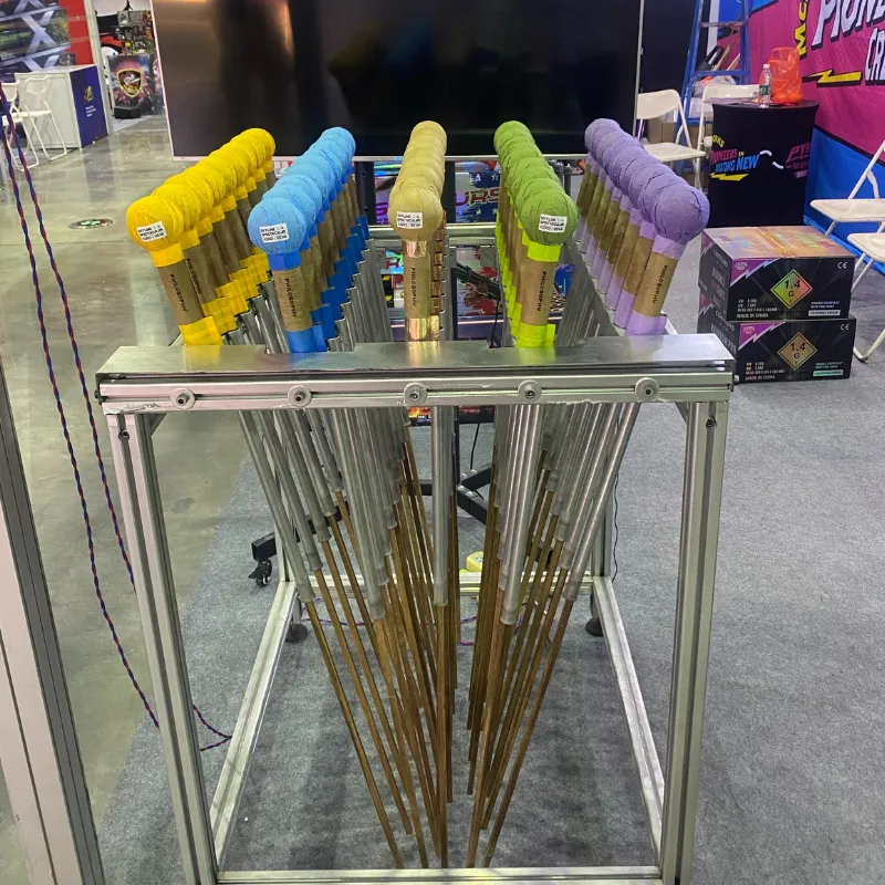 Rockets voor vuurwerk display