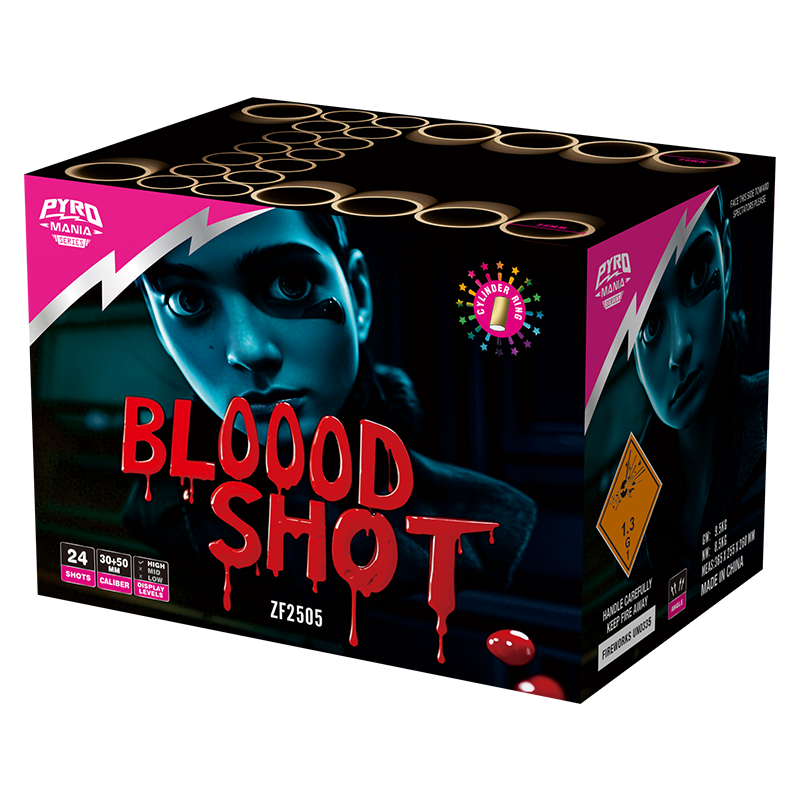 Blood Shot 24s -opnamen met cilinderschaalcake ZF2505