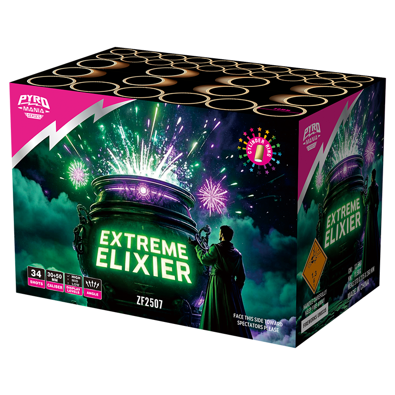 Extreme elixier 34 schoten met cilinderschaalcake ZF2507