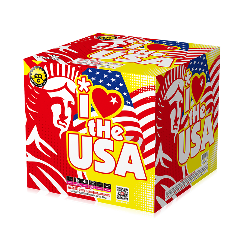 Ik hou van de VS 16 schoten 500G Cake MC577